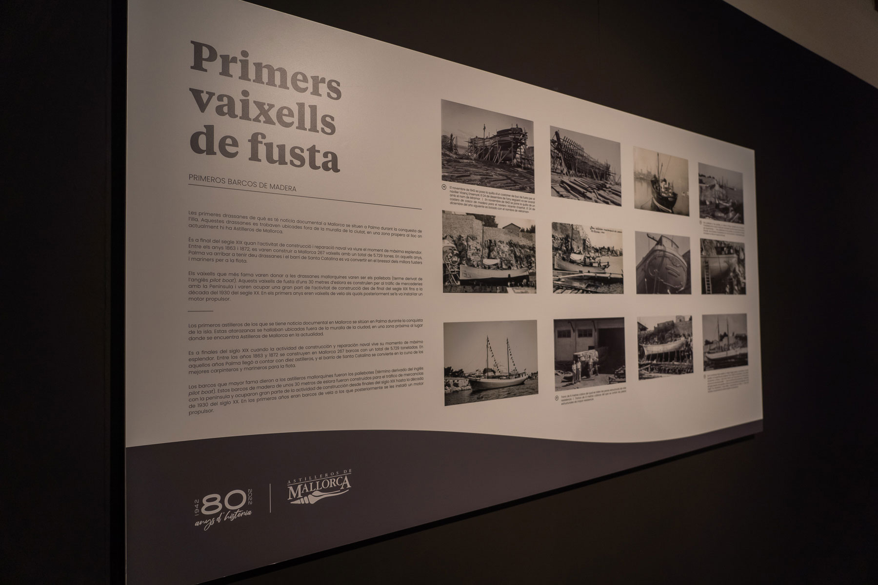 actualidad náutica, noticias náuticas, astilleros de mallorca, exposición, fotografía, historia, 80 