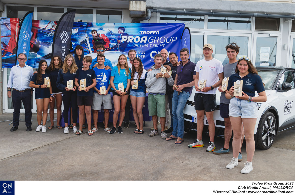 El Club Nàutic S'Arenal corona a los vencedores del Trofeo Proa Group