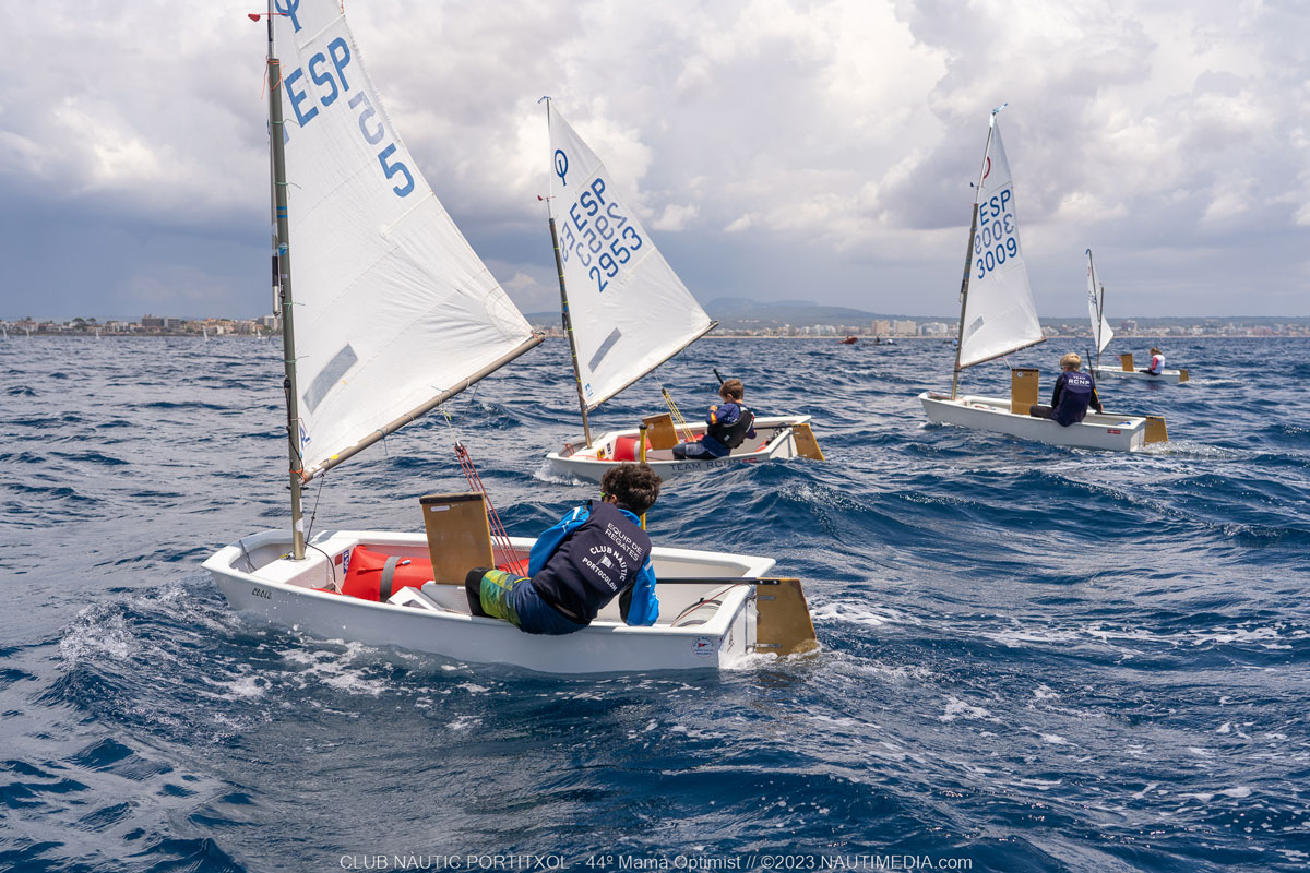 actualidad náutica, noticias náuticas, club nàutic portitxol, trofeo mamá optimist, optimist, portit