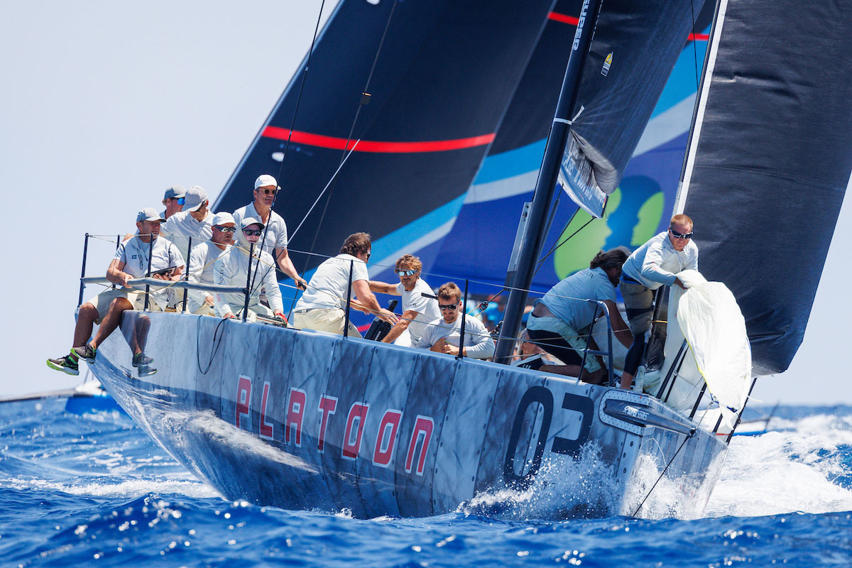 Platoon se posiciona en cabeza en la Menorca 52 SUPER SERIES Royal Cup