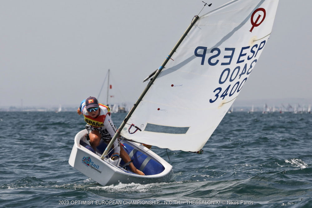 The majorcan Nikko Palou, European sub champion of the Optimist