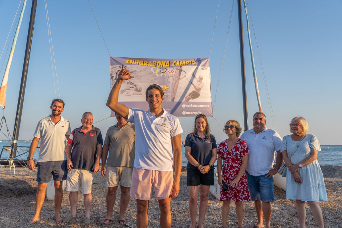 The Club Nàutic Sa Ràpita honors Nacho Baltasar