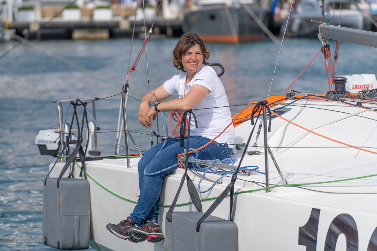 Aina Bauza, fuera de la Mini Transat 2023