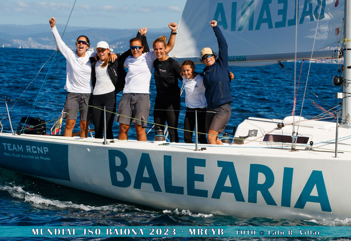 The RCNP Baleària wins the world feminine of the J80