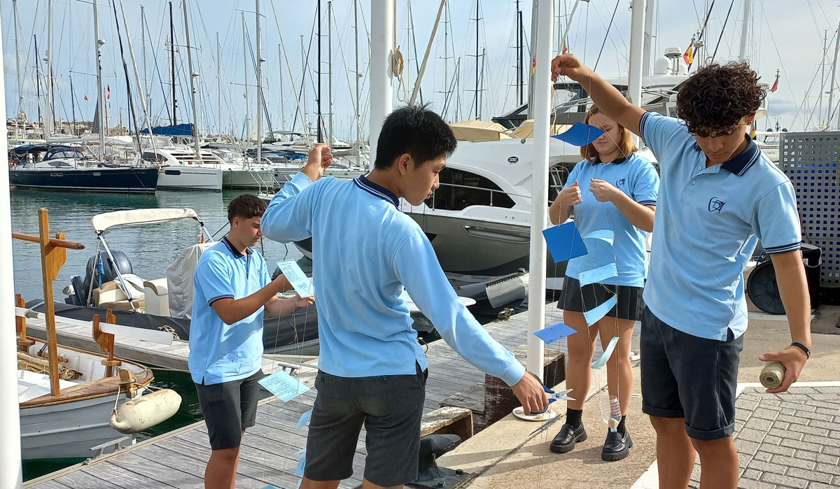 The environment education continues in the Marina Port of Mallorca with new biological experiments