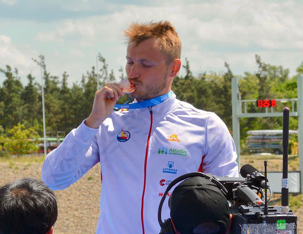 Marcus Cooper recovers his medals