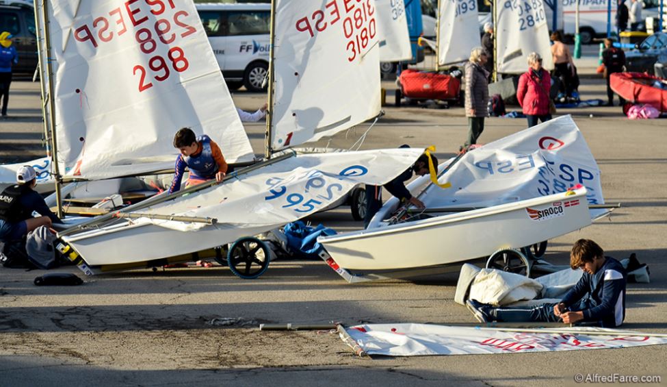 The Balearic fleet ready to revalidate the title in the Palamós Optimist Trophy