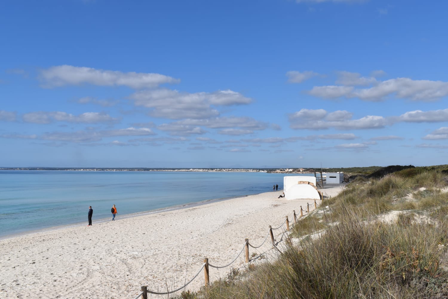 Accumulated posidonia over decades has been removed