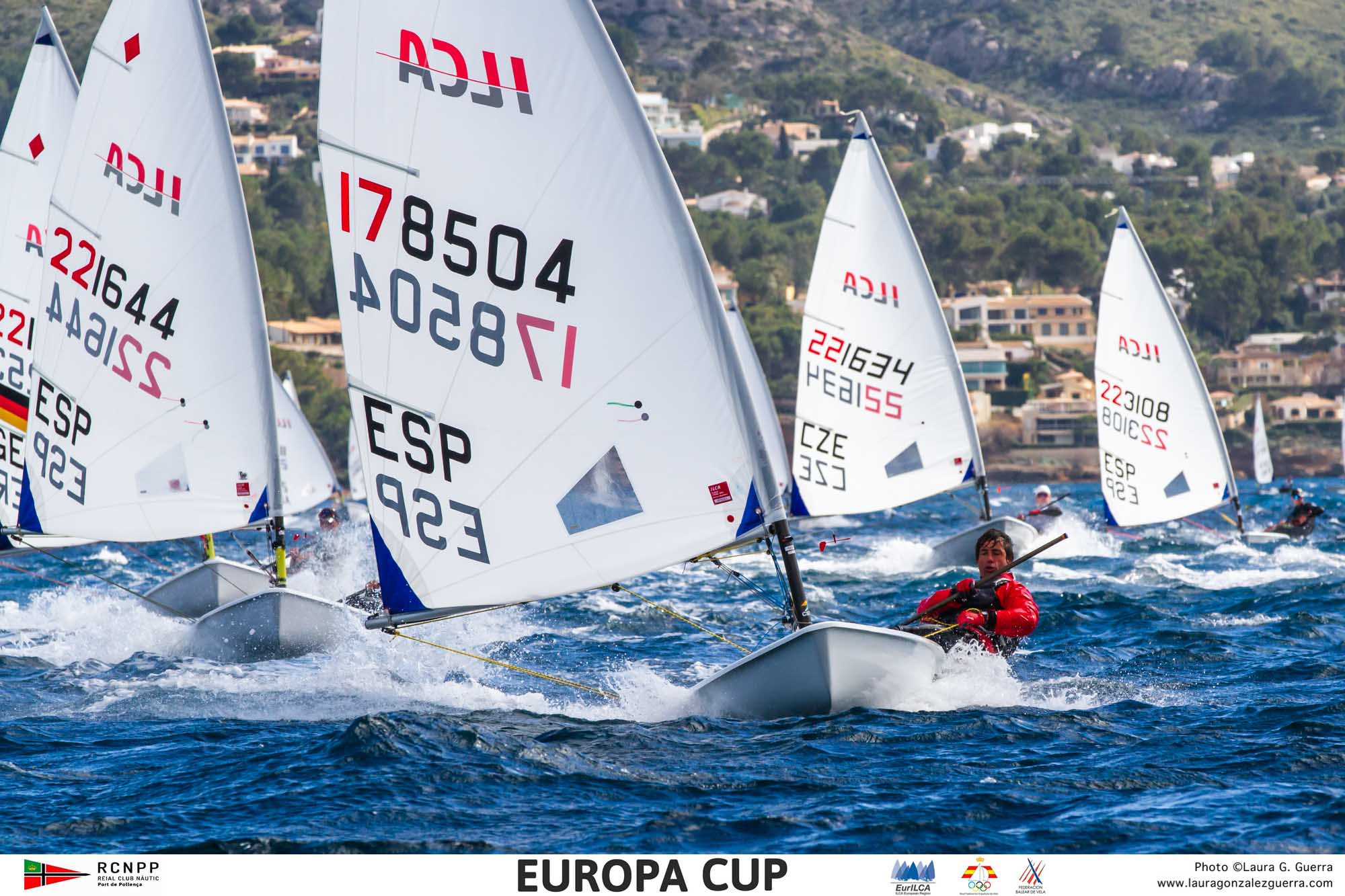 Sailors overcome tricky weather conditions in the ILCA Europa Cup