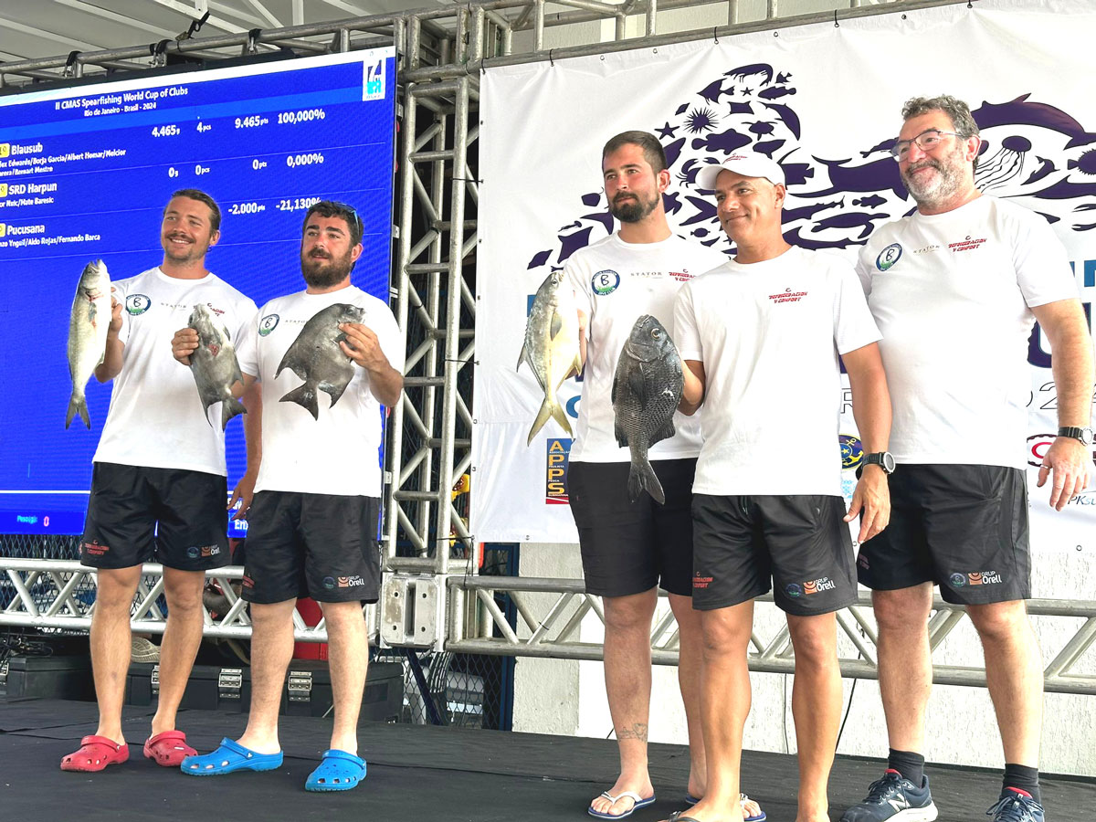 A Balearic team at the Club Spearfishing World Championship