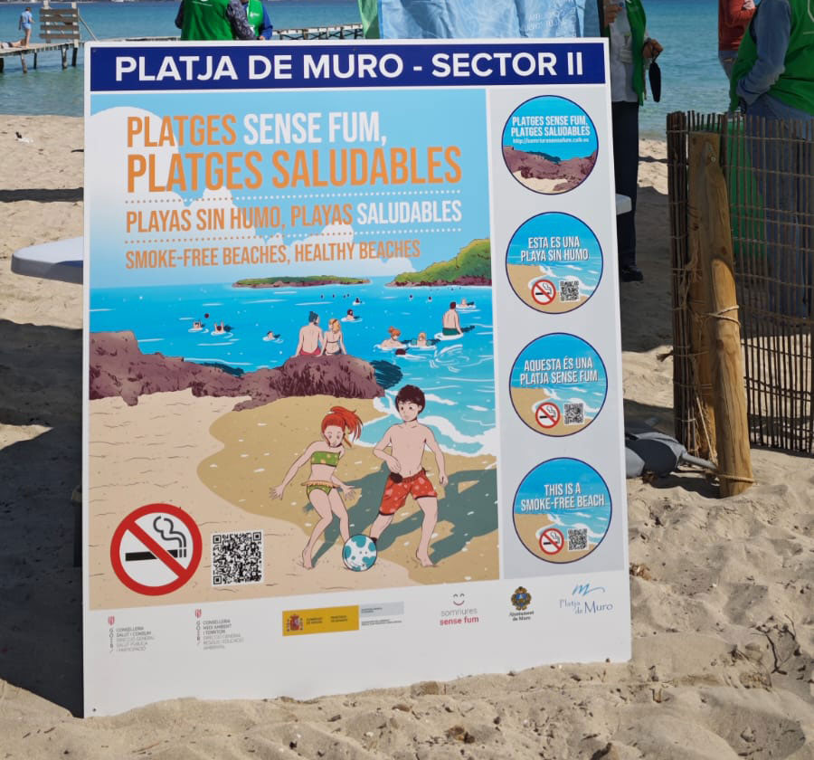 The Balearic Islands has already 50 beaches without smoke