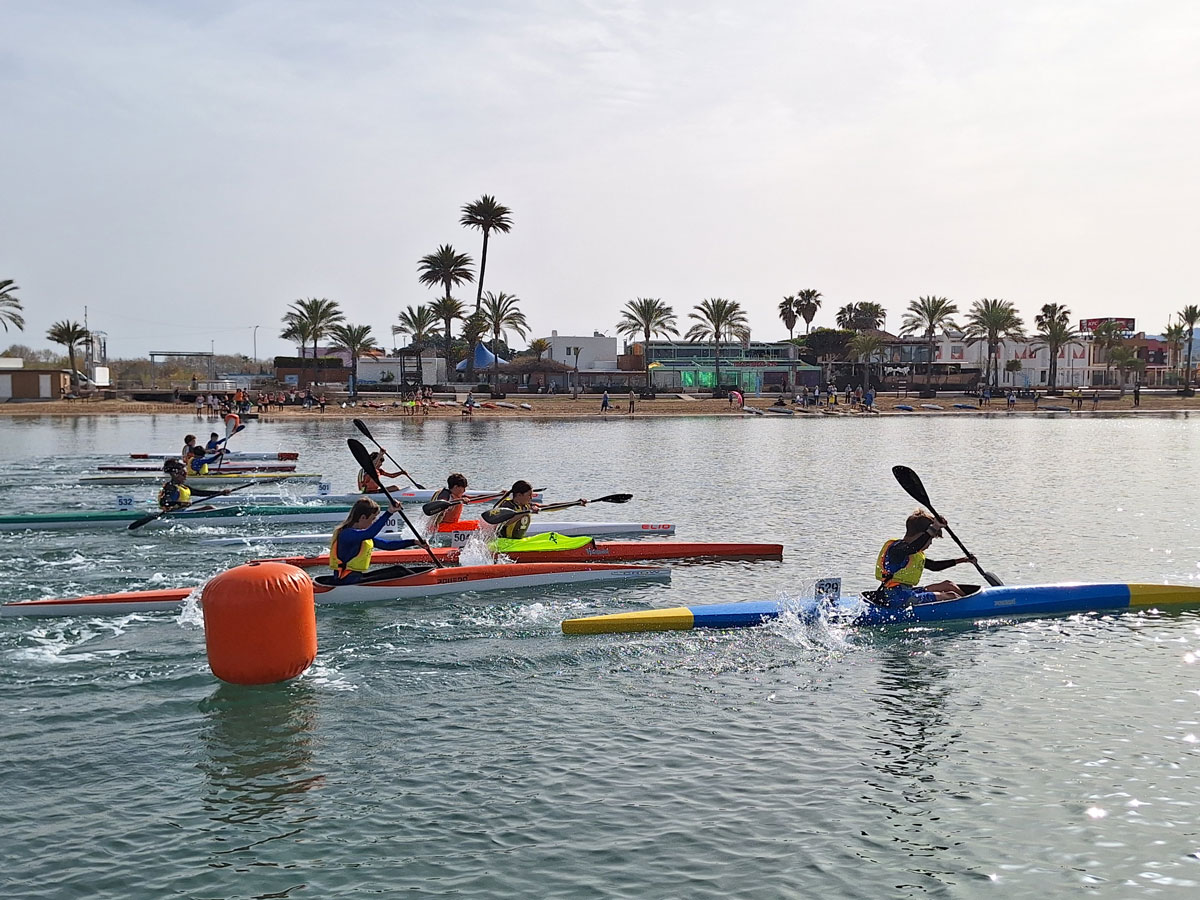 The school canoeing trials to represent Ibiza in the Balearic Islands finals are over