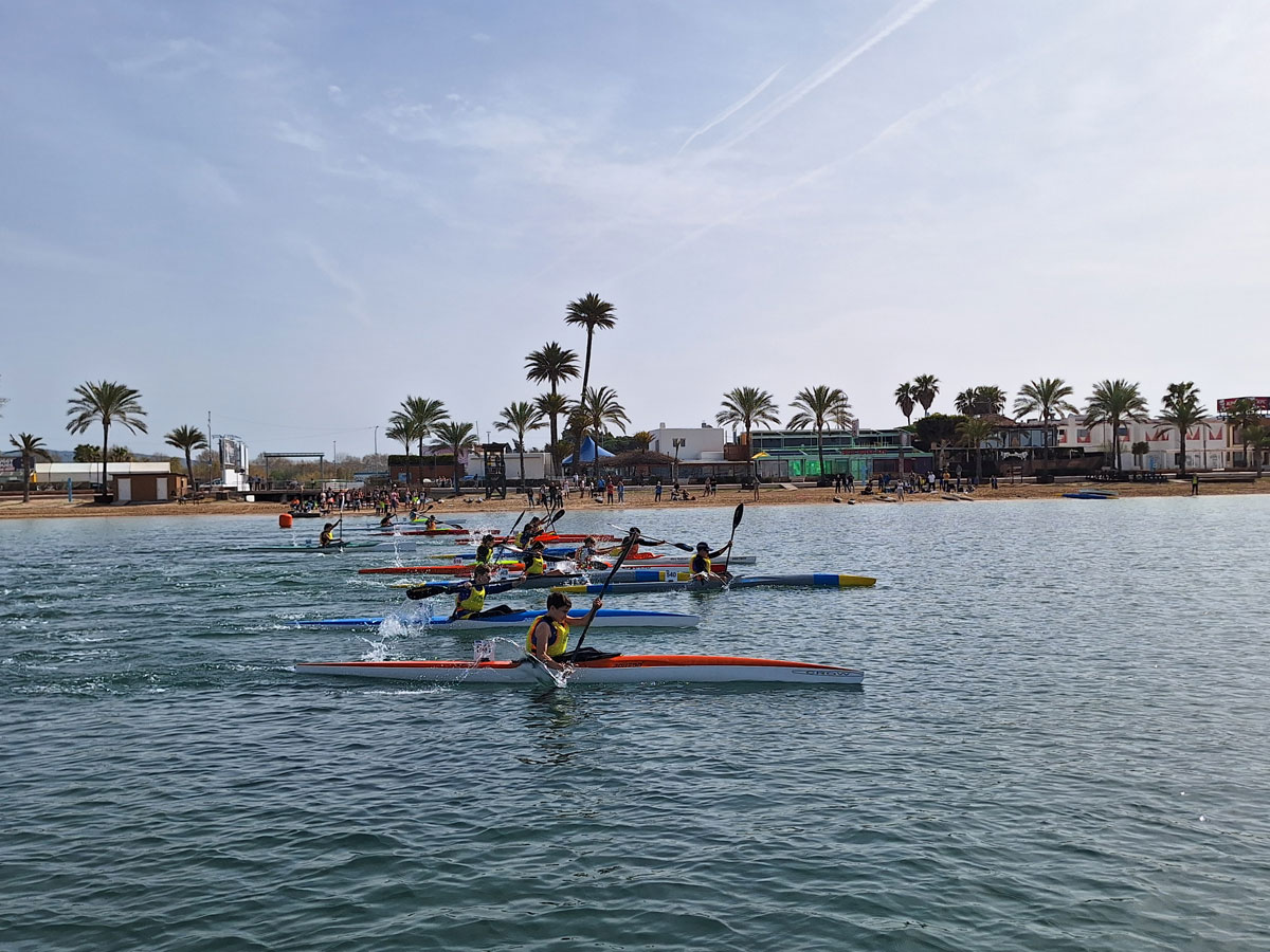 The school canoeing trials to represent Ibiza in the Balearic Islands finals are over