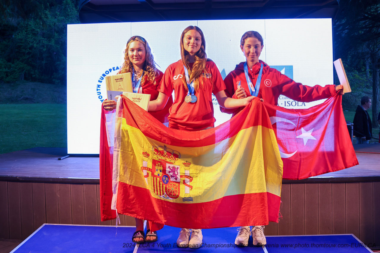 The sailor from the Real Club Náutico de Palma, Gabriela Morell, new ILCA 4 European champion