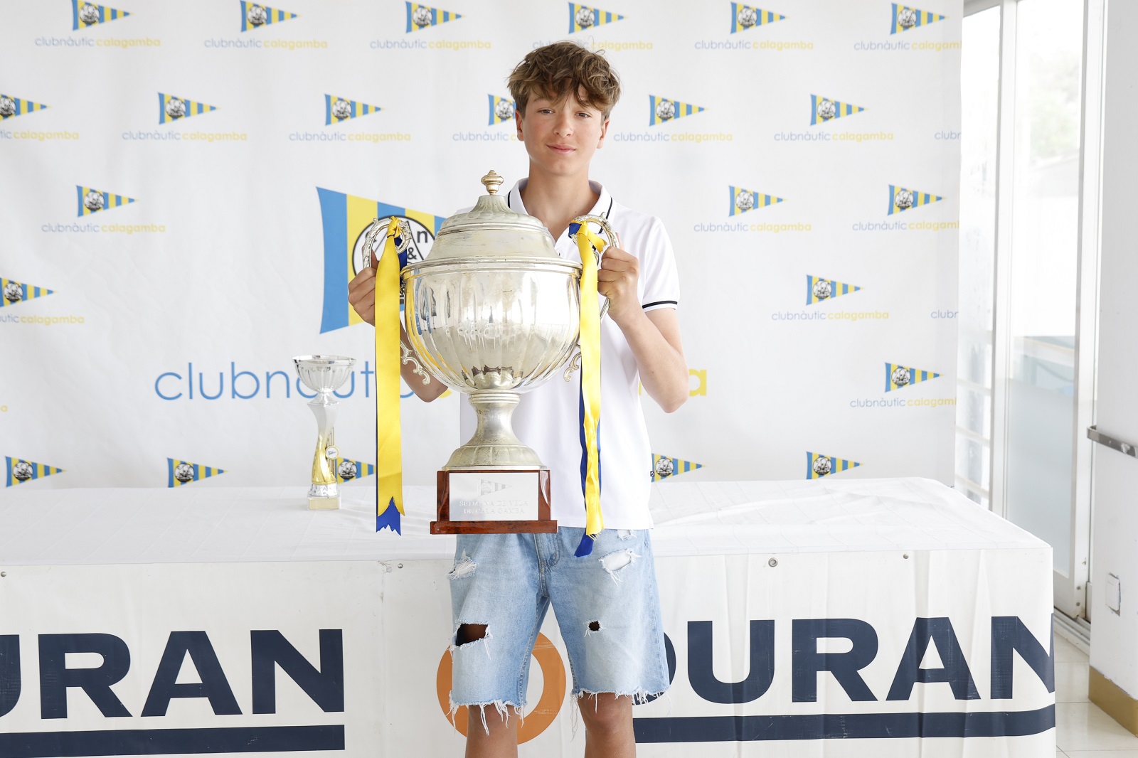 The CN Arenal sailor, Lucas Montoya, overall champion of the Sailing Week - Duran Trophy