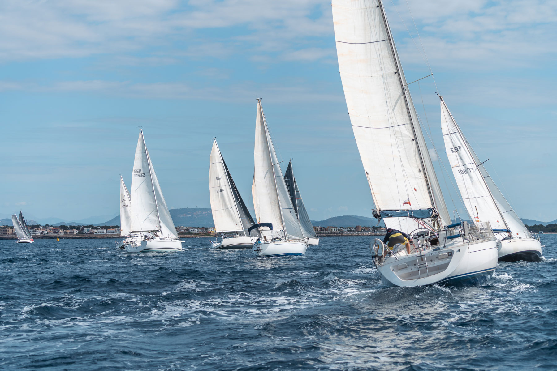 La dura regata “Trofeo Isla del Sec” pone punto y final al Circuito Solitarios 2024 del CN Sa Ràpita