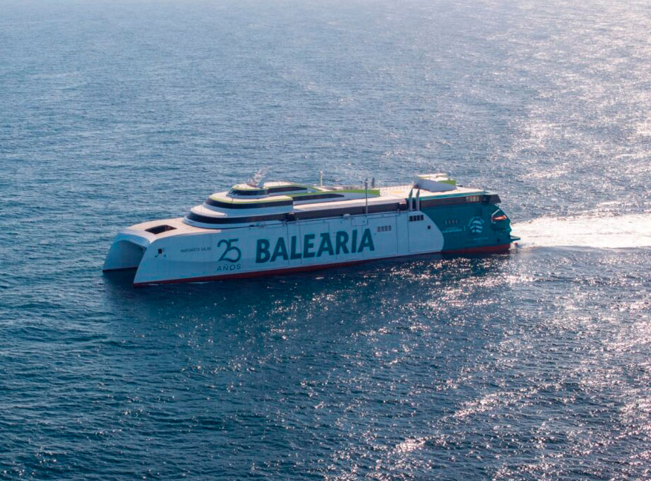 Baleària Tests Its New Natural Gas Fast Ferry