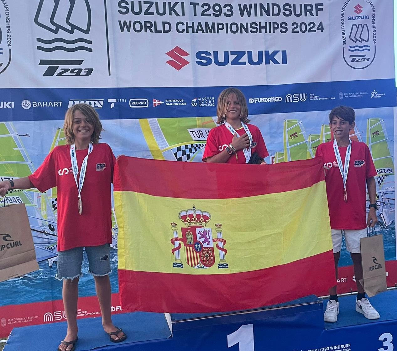 Baleares copa el podio del Campeonato del Mundo de Windsurf Techno 293