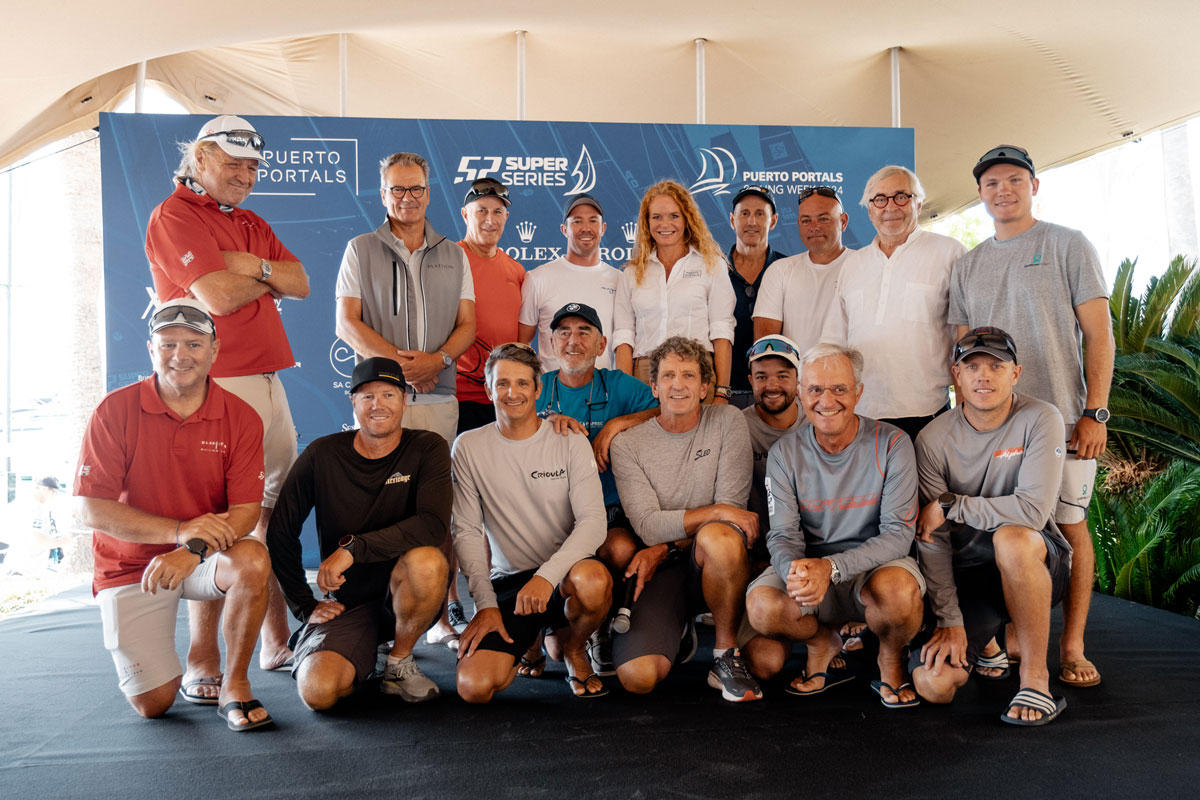 The starting gun for the Puerto Portals 52 SUPER SERIES Sailing Week