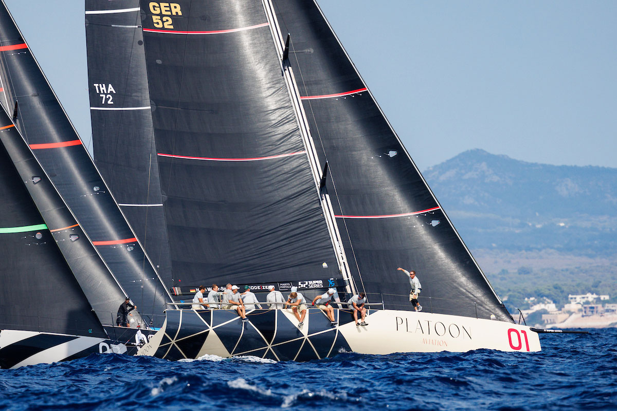 ‘Platoon Aviation’ remains at the forefront of the Puerto Portals 52 SUPER SERIES Sailing Week