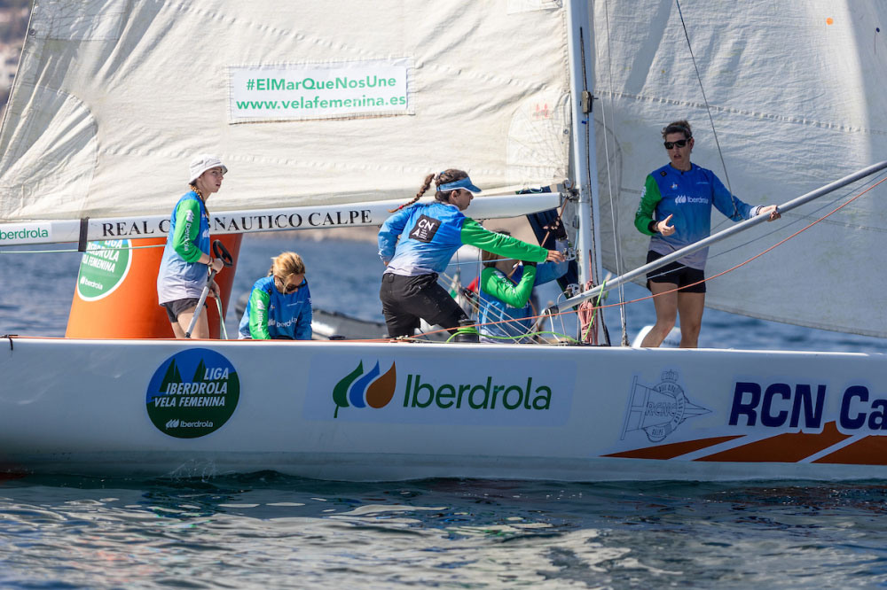 actualidad náutica, noticias náuticas, liga vela femenina, liga iberdrola, club nàutic s'arenal, tri