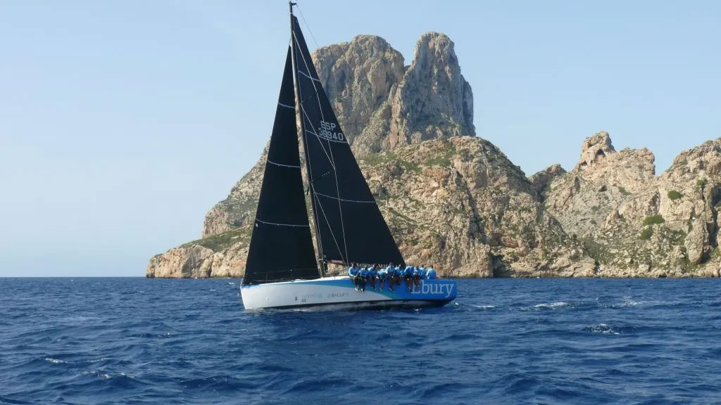 The 'Ebury Sailing Team,' the fastest of the XXXV Nautical Days of the Pitiusas