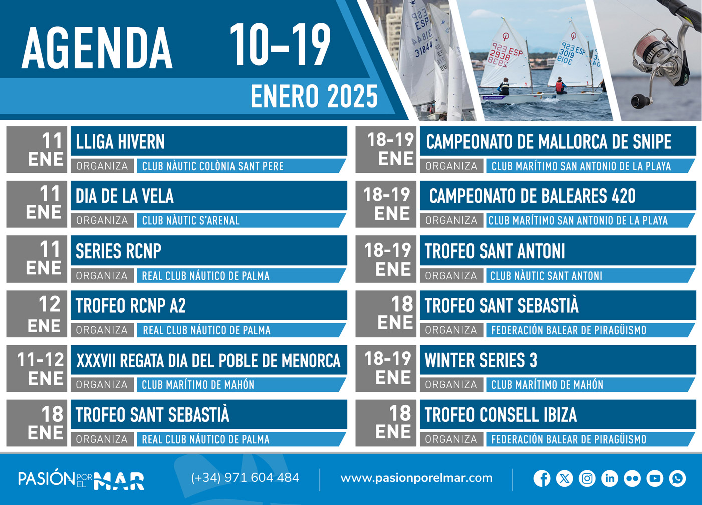 noticias náuticas, actualidad náutica, agenda, eventos náuticos, pesca, regata, vela, piragua, wingf